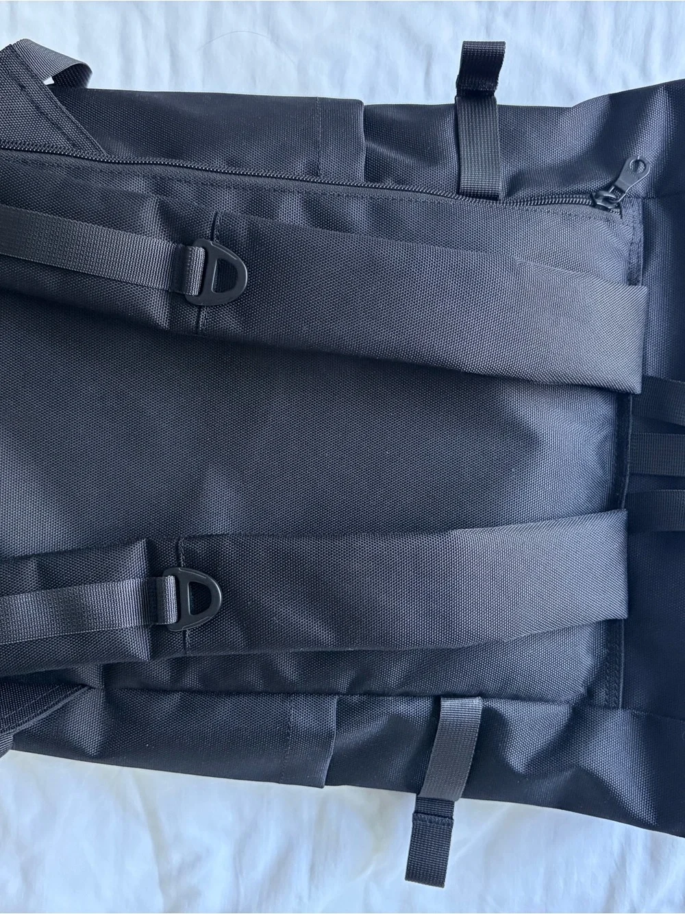 Sandqvist Medium Icon Black Roll-Top Backpack
